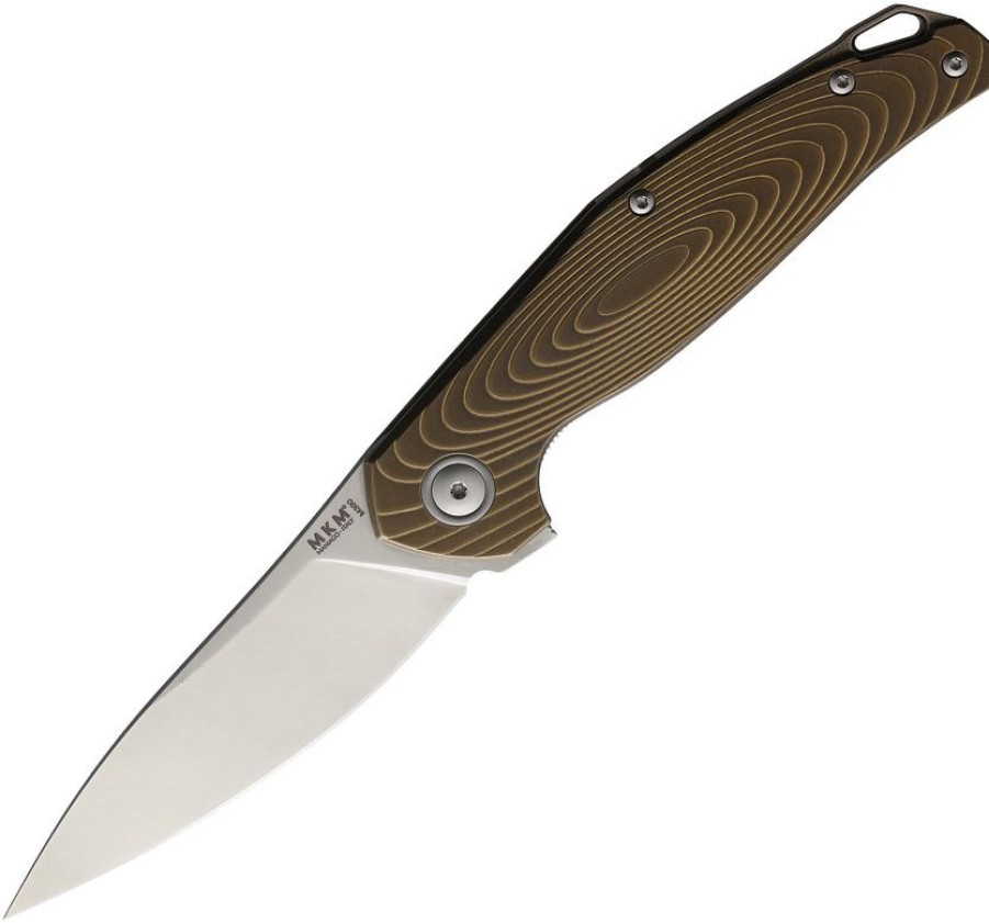 * Online Mkmgctbr Mkm Maniago Knife Makers Goccia Linerlock Pocket Knife Ti Bronze