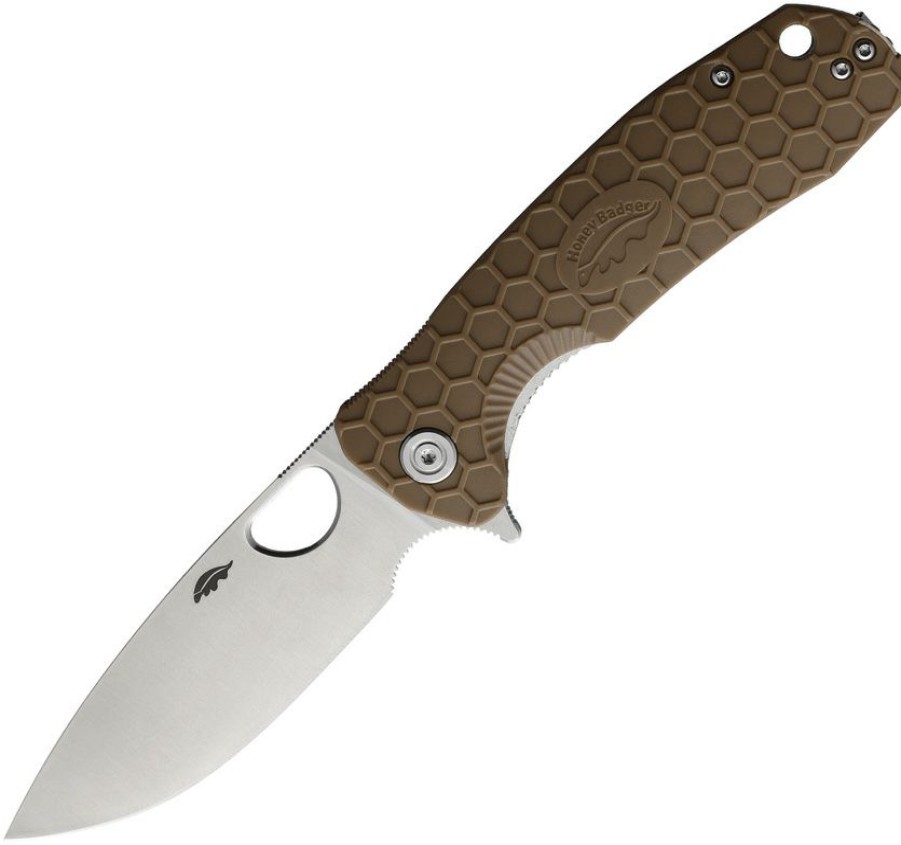 * Exclusive Design Hb1002 Honey Badger Large Linerlock Pocket Knife